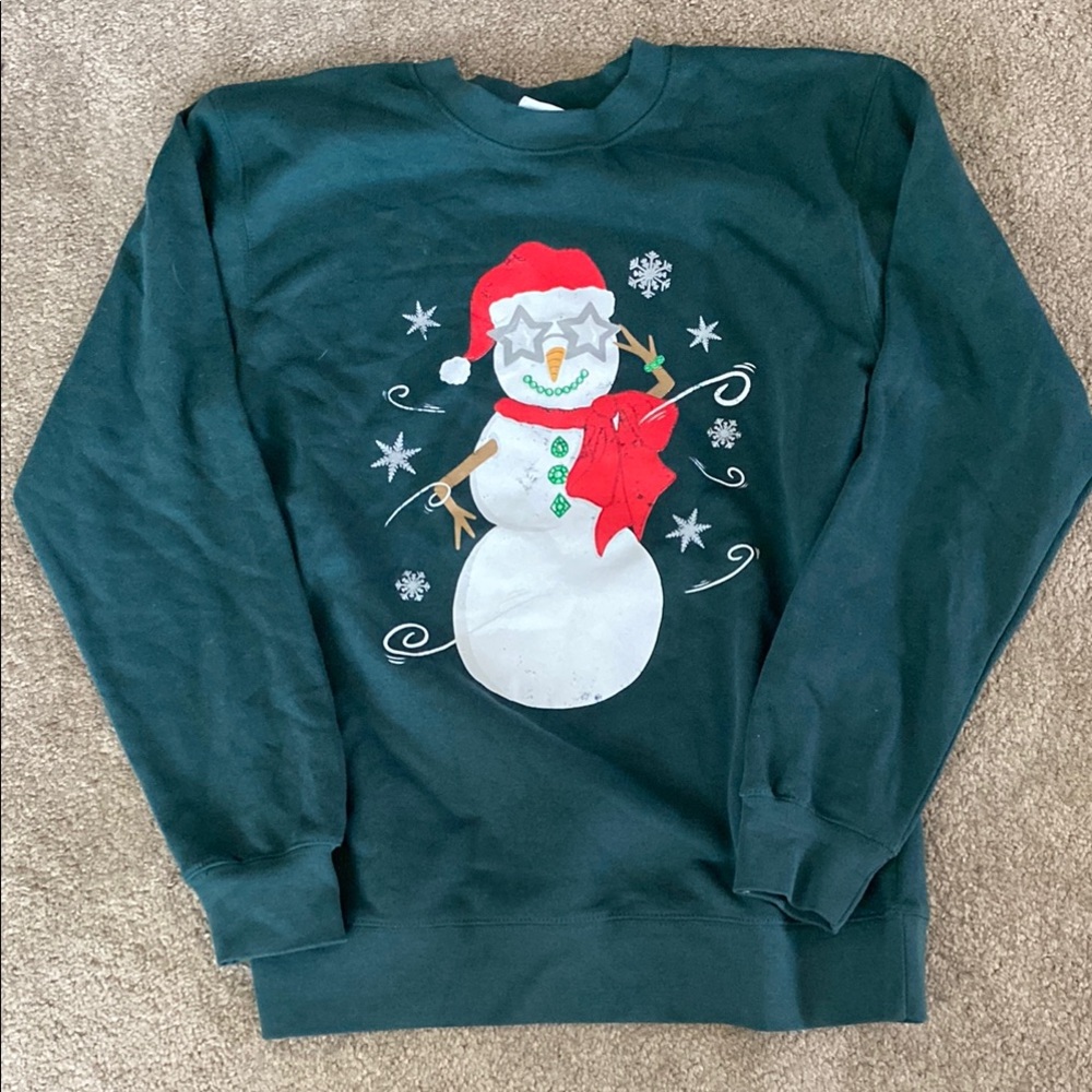 Living Fully co Jolly Snowman sweatshirt